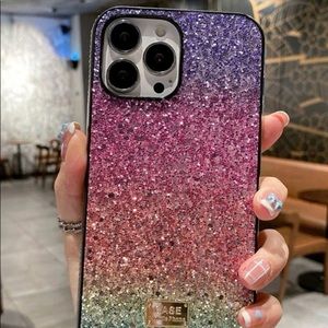iPhone 11 ombré glitter case